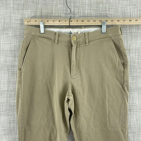 J. Crew Chino Pants Mens 32x30 tan 4153 - Picture 2 of 10